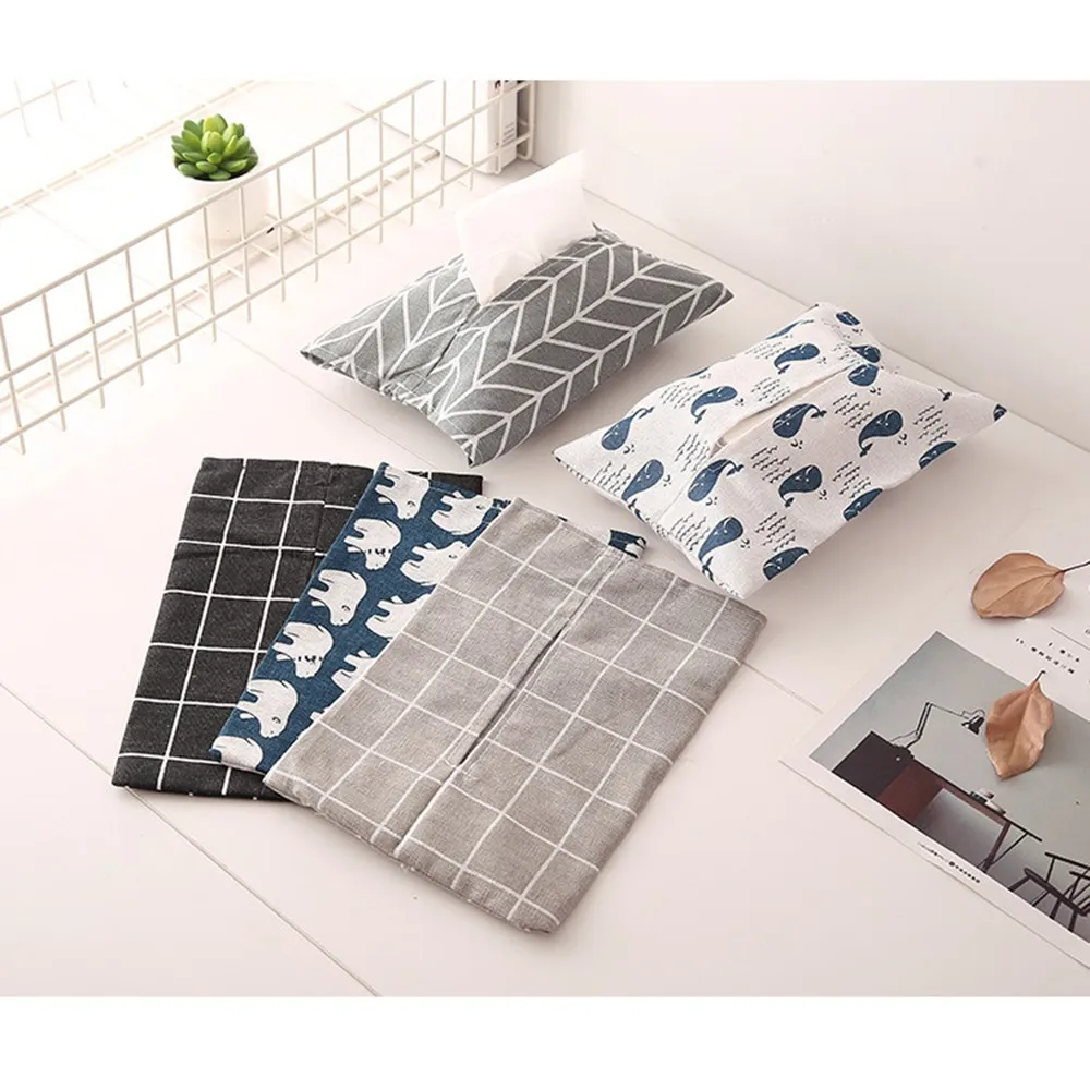 

Creative Canvas Storage Box Organizer Paper Storage towel bag High Quality Housekeeping Container Organizers Hot Sale High