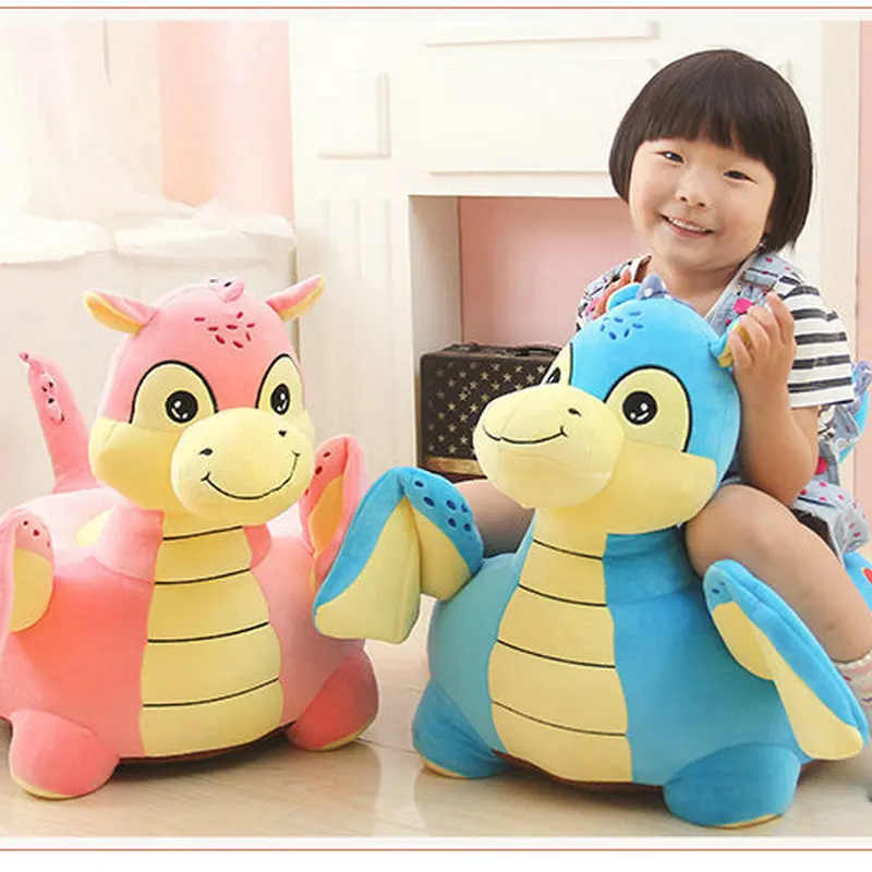 Drop shipping lovely baby seat cartoon dinosaur plush seat cushion