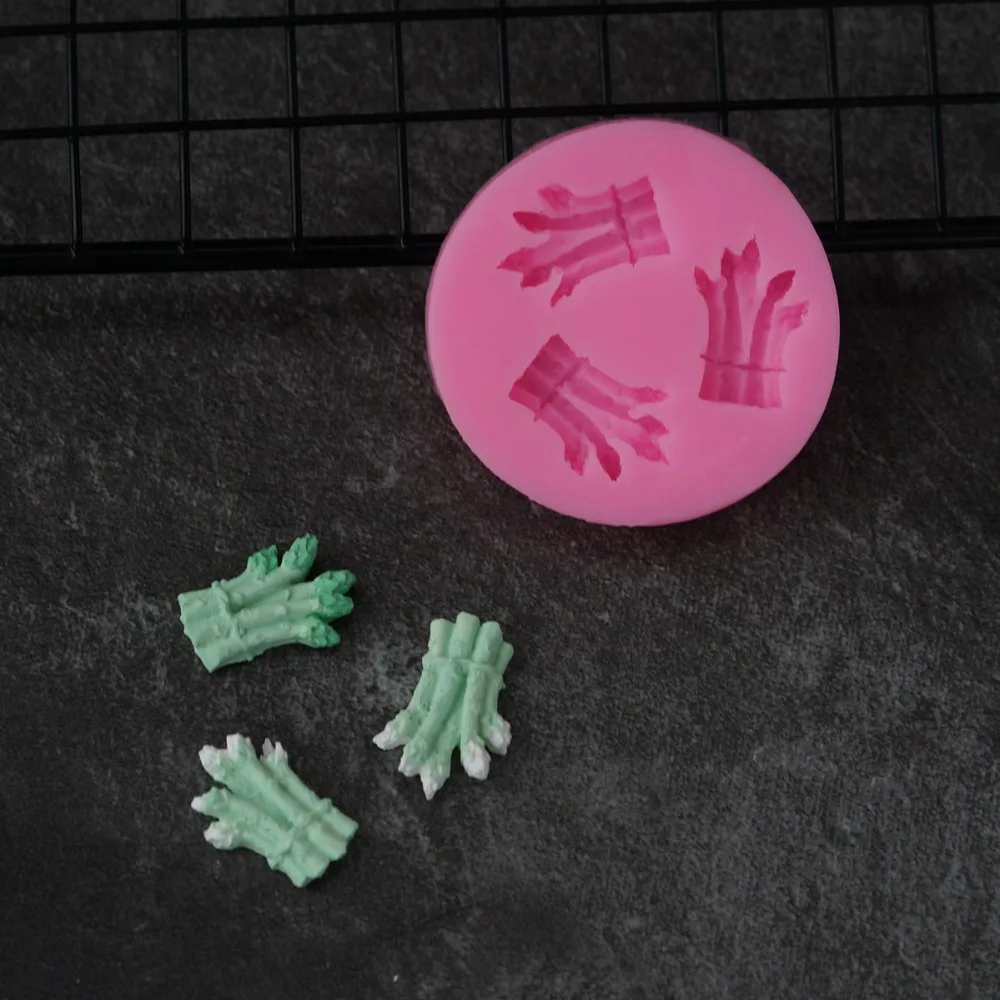 Силиконовая форма для спаржи милые овощи помадка украшение торта своими руками