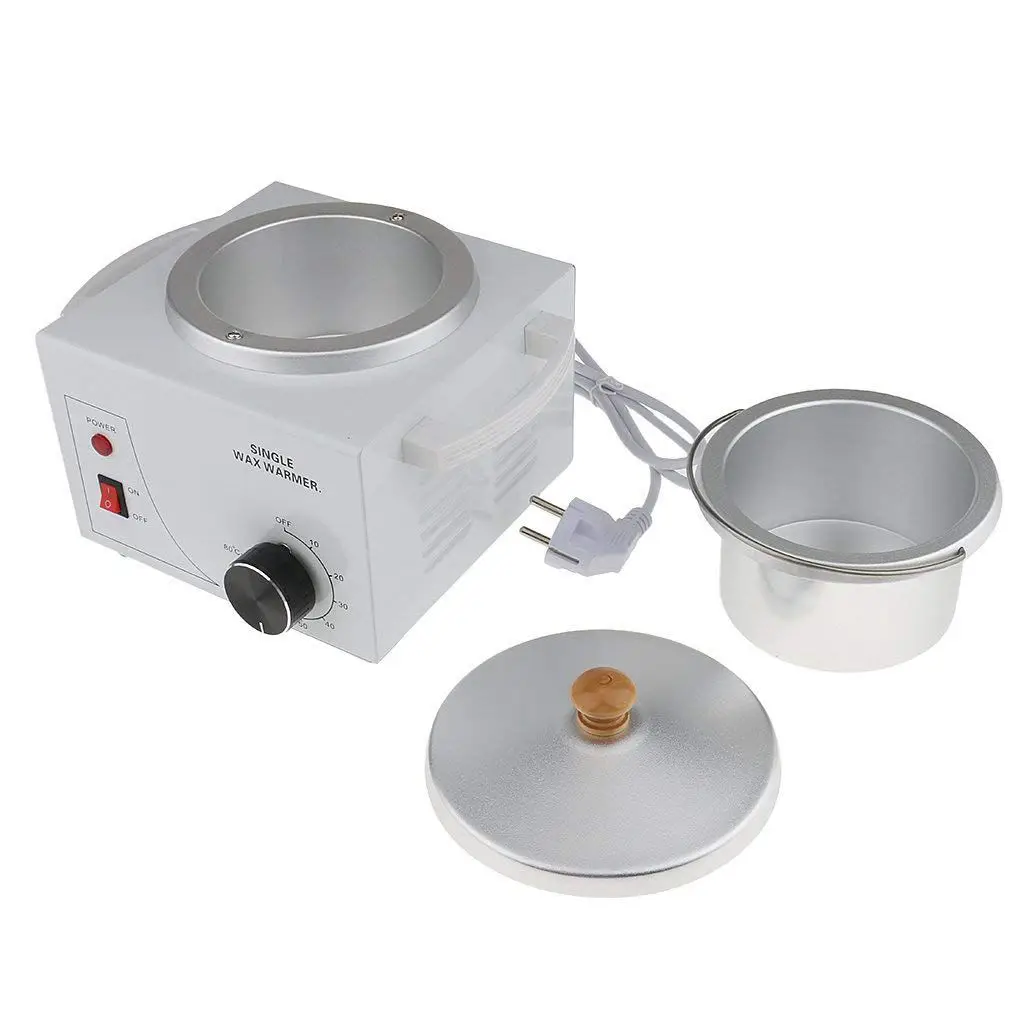 Hot! Single Pot Metallic Electric Waxing Machine Hot Waxing Paraffin Waxing for Professional Salon - EU Plug