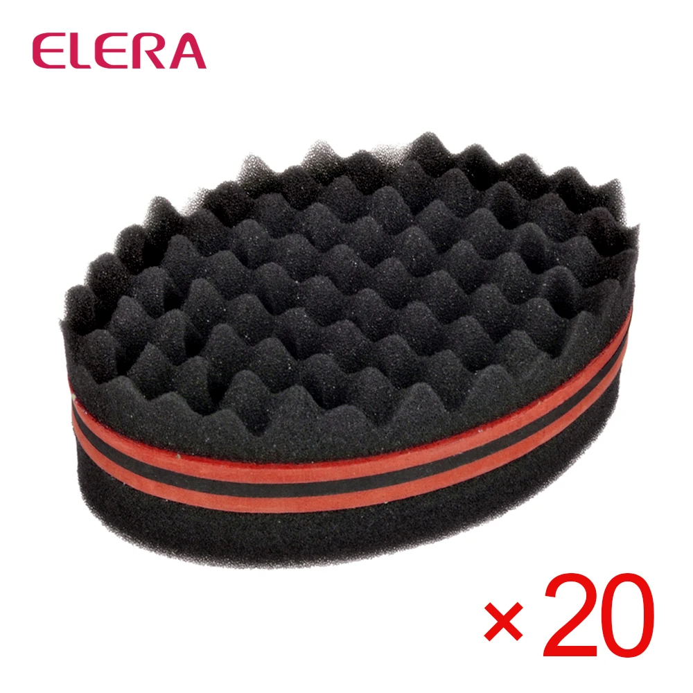 ELERA 20 шт./лот овальная двухсторонняя Волшебная кисть для завивки волос Губка