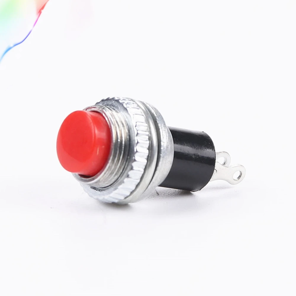 10 Black Momentary Push Button Switch 10mm DS-314 ON//OFF Lockless Switches
