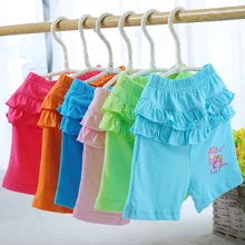 Детские шорты из 2 предметов детские шорты кальсоны с оборками, детская одежда, одежда для девочек, летние штаны для маленьких мальчиков и девочек Горячая Распродажа, шорты