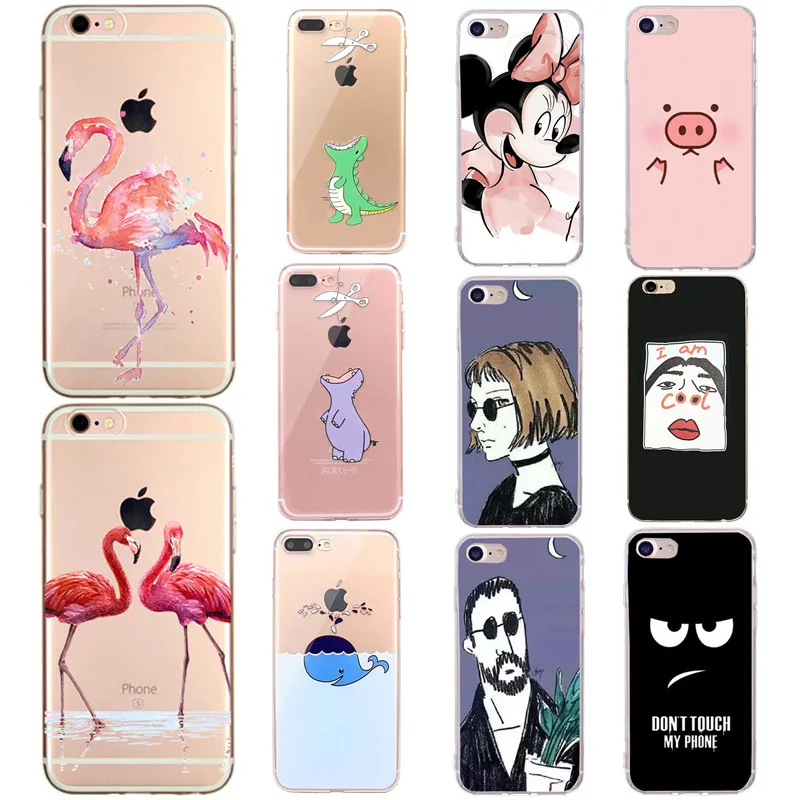 

For Funda iphone 6 7 8 6s Case For iphone X XS 7 8 Plus Case For iphone 5 5s se Case Cover Art Black Pink 360 Phone Case