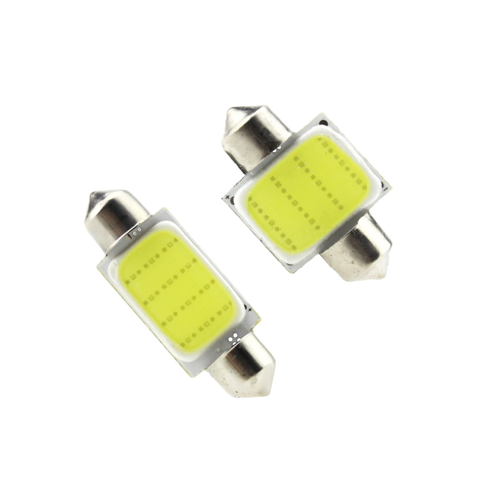 

COB 31mm 36mm 39mm 41mm LED Bulb 12 Chips C5W DC12V White Color Car Dome Light Auto Interior Map Roof Reading Lamp