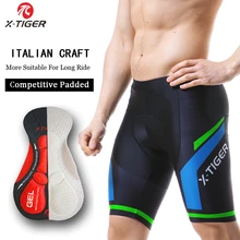 X-Tiger шорты для катания на велосипеде велосипед шорты лайкра 5D гелевая накладка велосипедные шорты анти-пот быстросохнущие велосипедные колготки Mtb Ropa Ciclismo