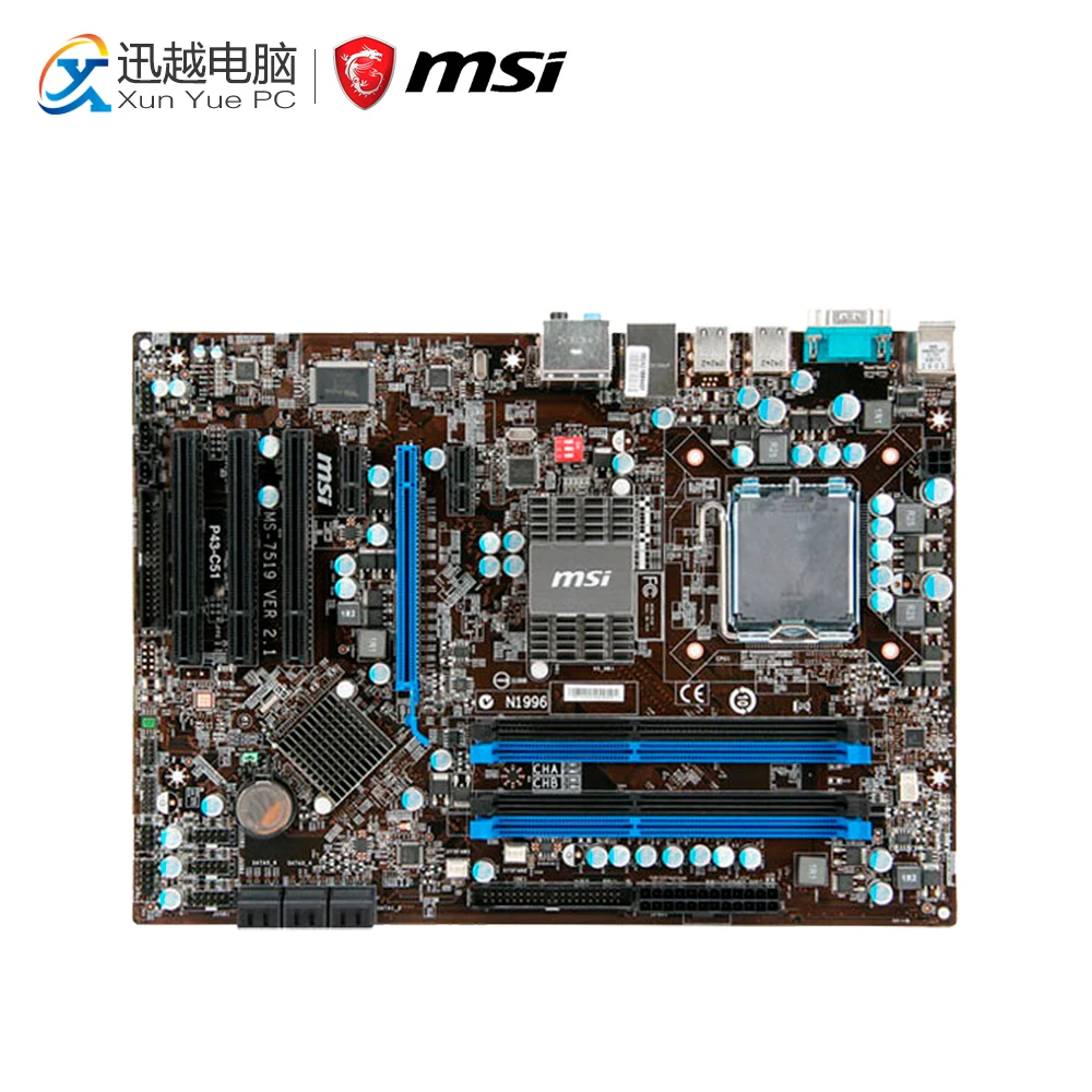 MSI P43-C51 Desktop Motherboard P43 Socket LGA 775 DDR3 16G SATA2 USB2.0 ATX MSI P43-C51 Desktop Motherboard P43 Socket LGA 775 DDR3 16G SATA2 USB2.0 ATX