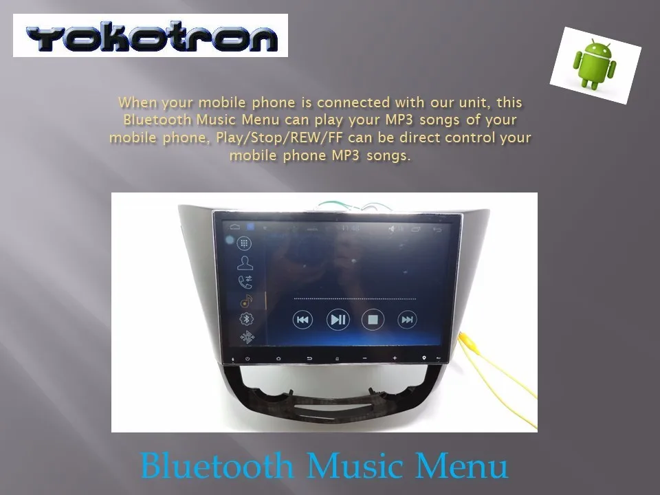 Bluetooth Music Menu