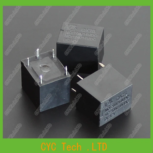 

50pcs 12V 20A 5Pin T78 Control Box Small PCB Relay for Circuit Board