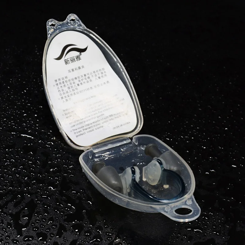 3 шт./компл. Для мужчин Для женщин прозрачный синий ПВХ силиконовый Плавание ming уха зажим для носа комплект