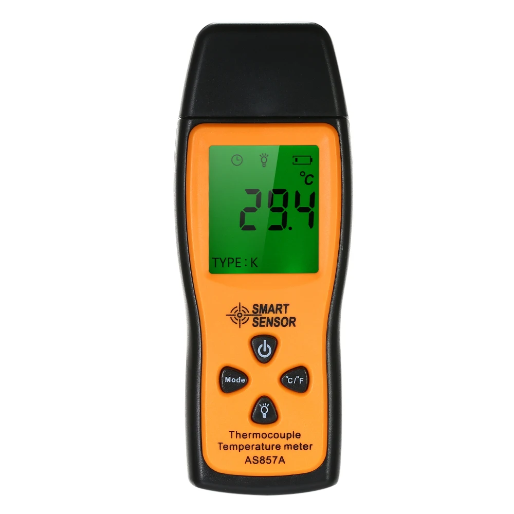 

SMART SENSOR Mini K-type Thermometer LCD Digital Handheld Temperature Meter with K Type Thermocouple Sensor