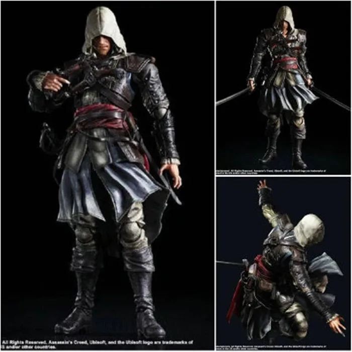 Play Arts Kai PA Assassin's Creed 4 Black Flag Assassin Greed Edward Kenway Figure 270MM PVC Action Figure Toys Gift Brinquedos Play Arts Kai PA Assassin's Creed 4 Black Flag Assassin Greed Edward Kenway Figure 270MM PVC Action Figure Toys Gift Brinquedos