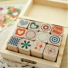 Альбом для скрапбукинга Diy украшения дневник фотоальбом ручной работы штамп натуральный 12 шт/партия Скрапбукинг штамп