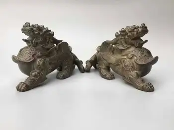 

Home + Chinese old copper handmade Unicorn free shipping Christmas decorations