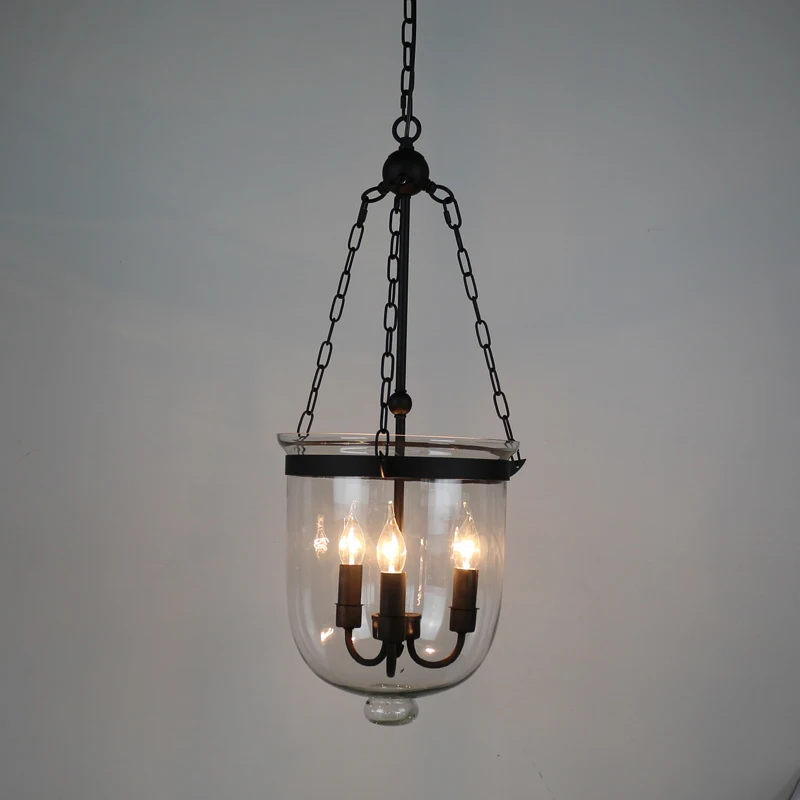 Винтажные подвесные лампы Ретро американский кантри Лофт железный подвесной светильник стекло ведро штрих-код склад E14 светильник ing