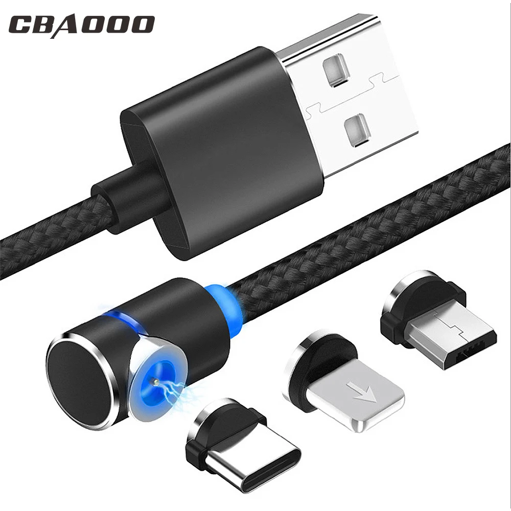 

CBAOOO 1m,2m Fast charging Cable Magnetic cable micro USB Type C USB Data charger cable for iphone X XS Xiaomi Mobile Phone cord