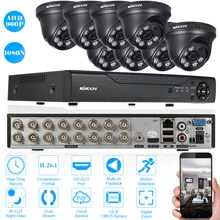 KKmoon 16CH CCTV система 1080N HDMI аналоговая камера высокого разрешения, система видеонаблюдения, цифровой видеорегистратор 8 шт. 960 P Обнаружение движения ночное видение камера безопасности камера наблюдения комплект