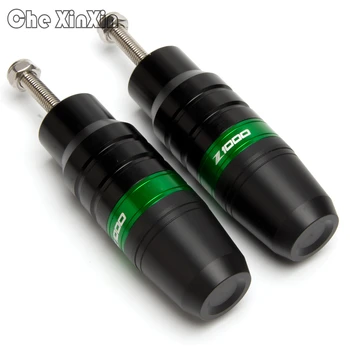 

New Design With LOGO z1000 Exhaust Sliders Crash pads Motorcycle Falling protector For Kawasaki Z1000 Z1000SX 2013-2017