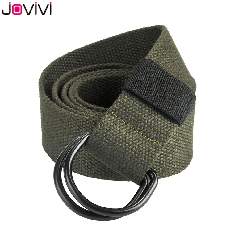 Мужской парусиновый ремень Jovivi 1 шт. с двойным d образным кольцом повседневный в