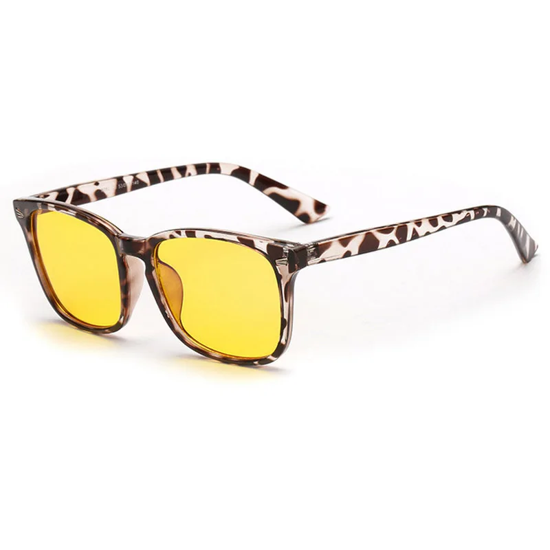 Новые желтые линзы анти-синий Оправы для очков Для мужчин Для женщин компьютерные очки дизайн бренда солнцезащитные очки oculos-де-грау - Цвет оправы: C3