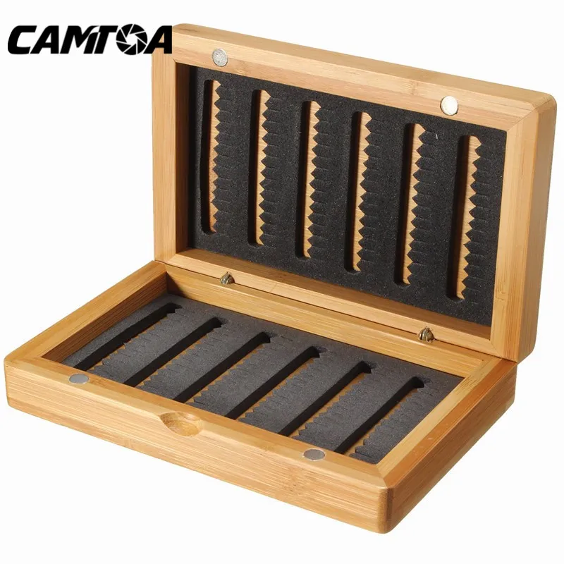 

Bobing 14x8.5x3cm Vintage Bamboo Products Lure Baits Hook Fly Fishing Tackle Box Storage Case Yellow Color Fishing Tackle Boxes