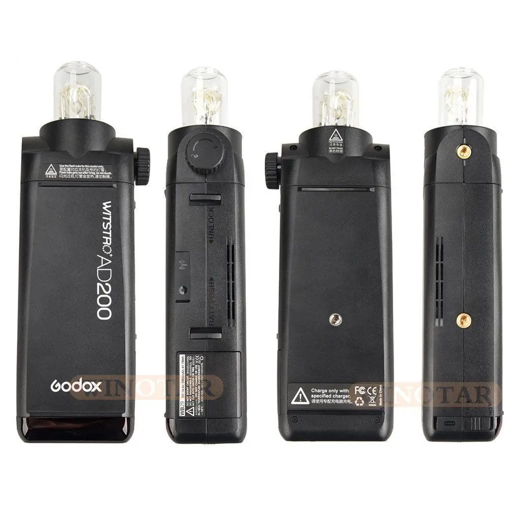 Godox AD200 200Ws TTL GN60 HSS Вспышка Встроенная 2 4G Беспроводная + Xpro C/N/F/S/O передатчик для