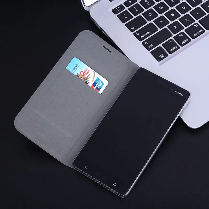 

360 Flip Cover Wallet Leather Phone Case For Nokia 6 Nokia 5 Nokia 3 Nokia6 Nokia5 Nokia3 2017 With Credit Card Pocket Bag Slot