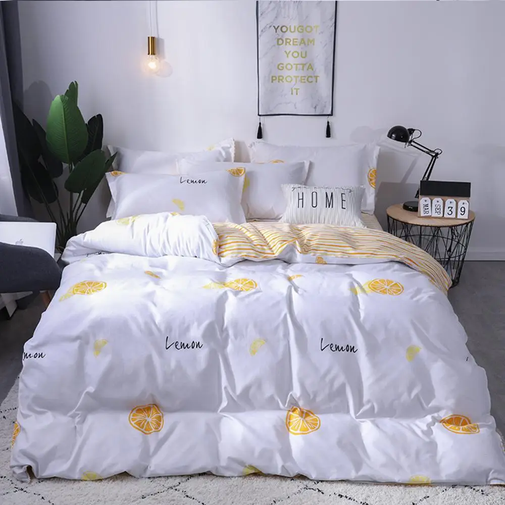 

Three Piece Bedding Tribute Cotton Pillowcase Creative Pattern Full Size duvet covers bed quilts and bedding sets
