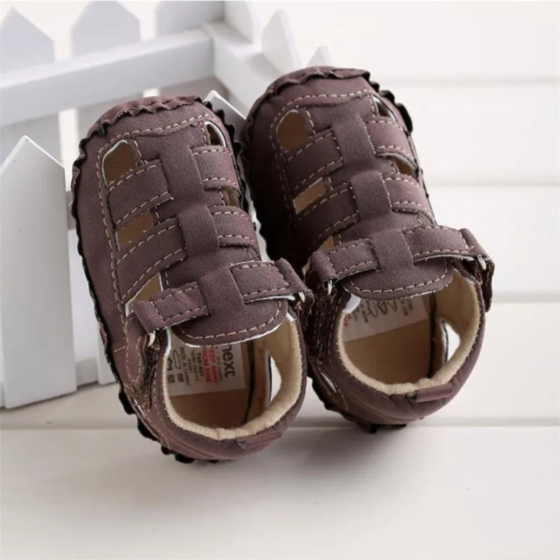 

Toddler Boys Crib Shoes Hollow Out Soft Sole Anti-Slip Baby Sneakers Sandals sandalia infantil kids ortopedicas S3MAY9