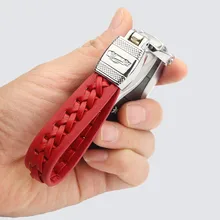 Кожаный брелок для автомобиля, кольцо, держатель, брелок для Теслы, BMW, AUDI, Volvo, Skoda, Nissan, hyundai, KIA, K2, Mazda, Toyota, Camry, пряжка