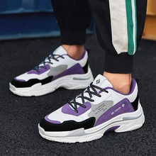 Man Running Shoes White Purple Fitness Male Sneakers Spring Autumn Walking Sneakers Men Breathable Mens Gym Trainers Shoes Man Running Shoes White Purple Fitness Male Sneakers Spring Autumn Walking Sneakers Men Breathable Mens Gym Trainers Shoes