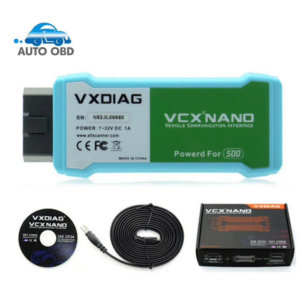 VXDIAG VCX NANO for Land Rover/Jaguar V145 VXDIAG VCX NANO Auto Diagnostic Tool for Almost All Land Rover/Jaguar Update By CD