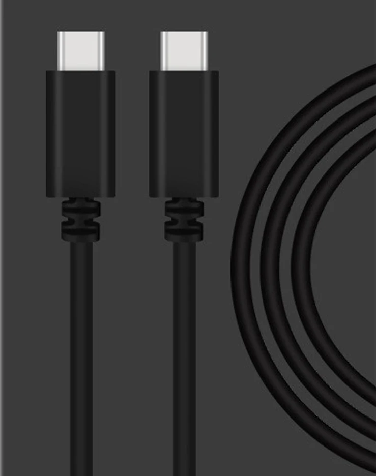 Кабель usb type C 3,1 Для USB C gen 2 3A 60W с питанием PD Быстрая зарядка 4 QC4/3,0 Быстрая зарядка данных для macbook Google Pixel - Цвет: Черный