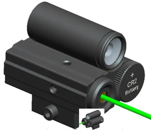 

Pistol Green Laser Hunting Sight Scope built-in 220LM LED Tactical Flashlight For Rifle Pistol handgun Airsoft Free Ship