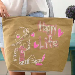 Прекрасный кролик холст сумки опрятный школьная сумка для девочек женские сумки милые сумки LXX9