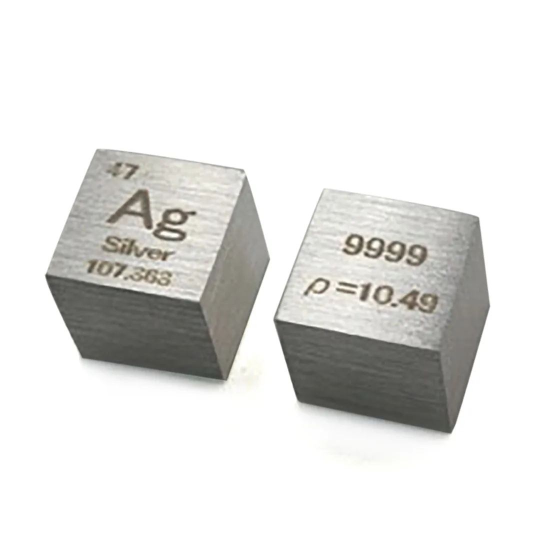 

10 X 10 X 10mm Wiredrawing Argentum Cube Periodic Table Of Elements Cube(Ag≥99.9%) Hand Made Science Educational DIY Crafts