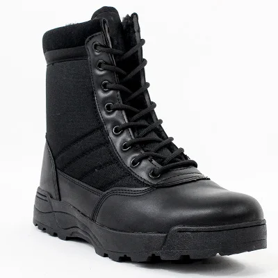 Зимние хлопковые теплые уличные армейские зимние ботинки; мужские военные тактические ботинки; осенние походные спортивные рабочие ботинки для альпинизма