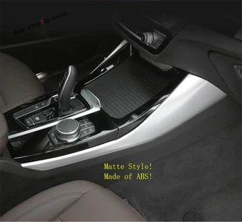 

Yimaautotrims Inner Inside Gear Shift Box Decoration Strip Cover Trim Fit For BMW X3 G01 2018 2019 2020 ABS Matte / Carbon Fiber