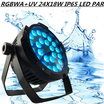 

24X18W IP65 PAR LED / RGBWA+UV waterproof led par light professional stage dj equipment led wash light