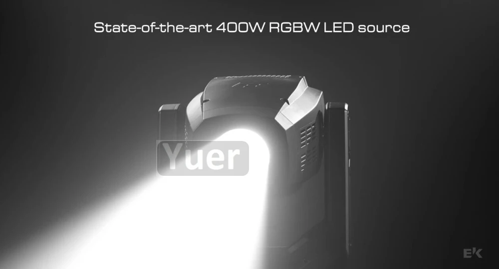 Новый 400 Вт Светодиодный прожектор с зумом RGBW рамка профиль движущийся головной свет бесконечный RGBW Смешивание цвета DJ свет звук сцена