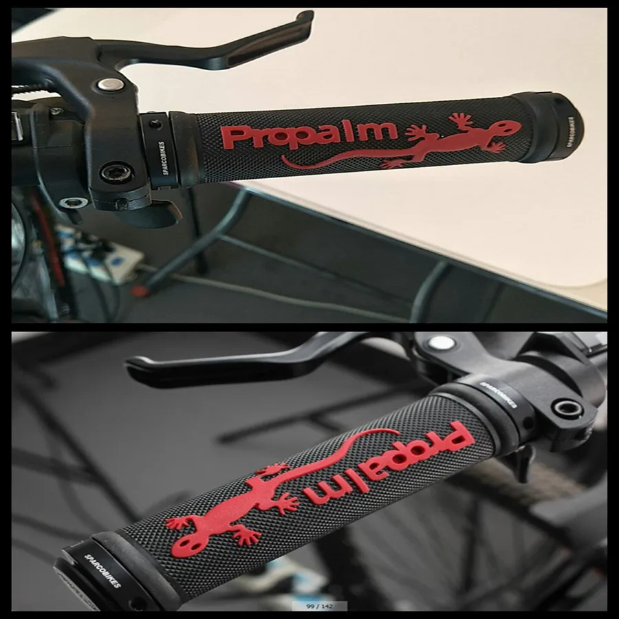 Propalm 2 шт. велосипедные ручки MTB горный велосипед руль замок на резиновый чехол для