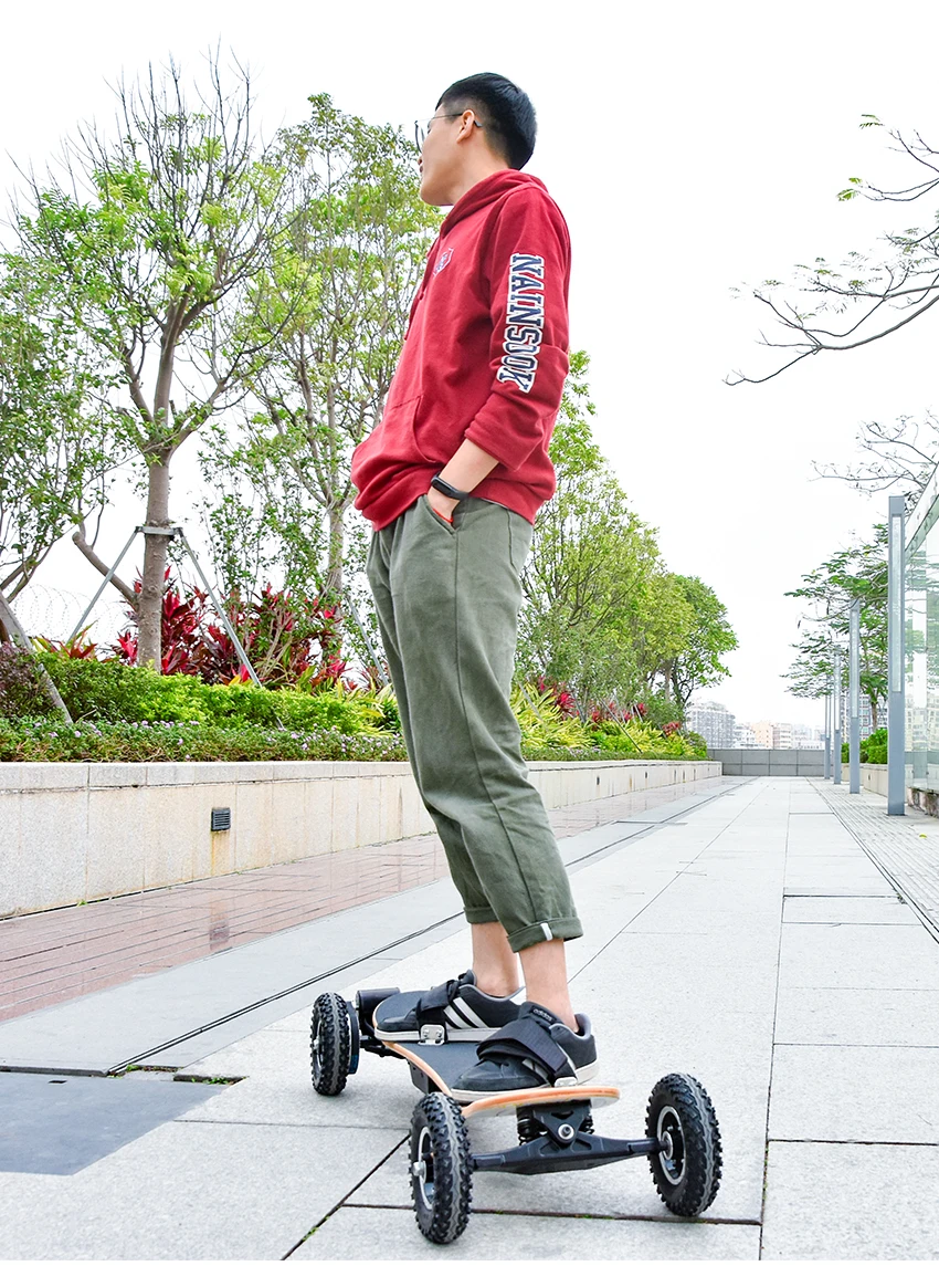 Cheap Electric Scooter 4 Wheel Electric Skateboard Longboard Boosted board E-scooter Hoverboard Wood Board Double Motor 1200W Power 3