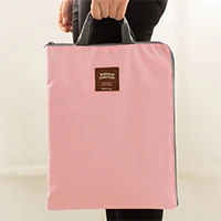 

Multifunctional Oxford cloth carry zipper file storage bag 35*27*1cm free shipping