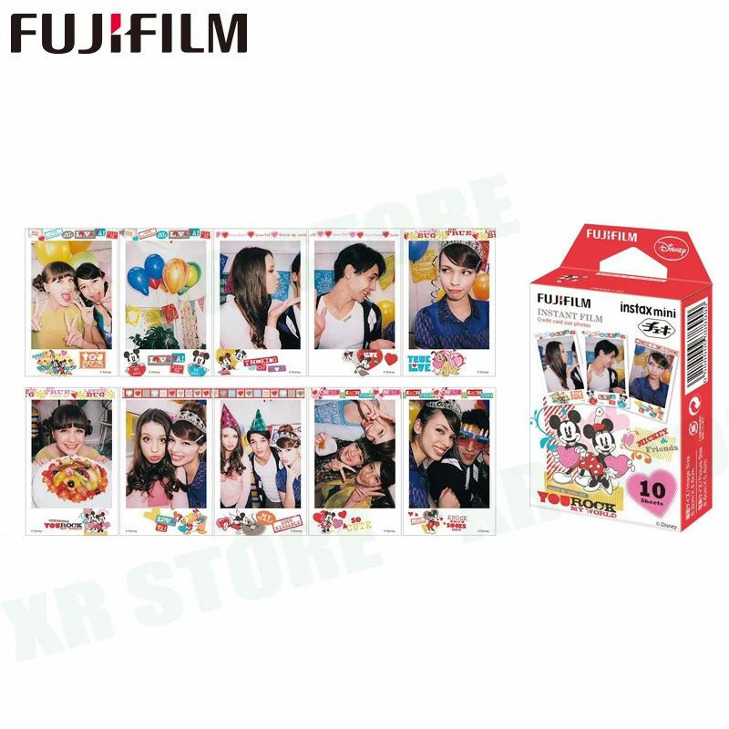 Fuji 10 листов Alice мультфильм мгновенный Фотобумага пленка для Instax минисумка 11 8 9 70 7s
