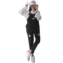 BF стиль, деним джинсы для женщин ботильоны длина хлопковые комбинезоны конфеты цвета Harajuku джинсы с вышивкой Женские# 2814B