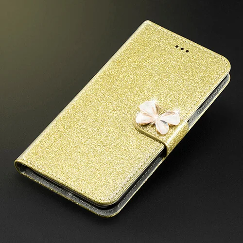Чехол для телефона для Xiaomi Redmi 5a Flash чехол Роскошный кожаный бумажник флип-чехол для Xiaomi Redmi 5a чехол - Цвет: Golden butterfly