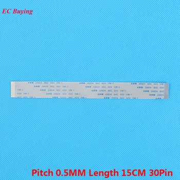 

5Pcs 30 Pin Ribbon Cable FFC 150mm 0.5mm Pitch Flat Cable Forward Direction 15cm Length Same 30Pins For TTL