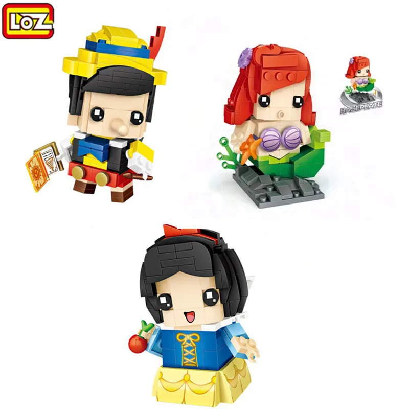 LOZ Different Movie Toys Heads Education Building Bricks Models Anime Action Figures Loz Mini Blocks For Children Boy Girl Gift