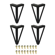 4 шт высокие 15 см металлические мебельные ножки, шкаф, диван, журнальный столик, верстак, опорные ножки, матовые черные мебельные аксессуары