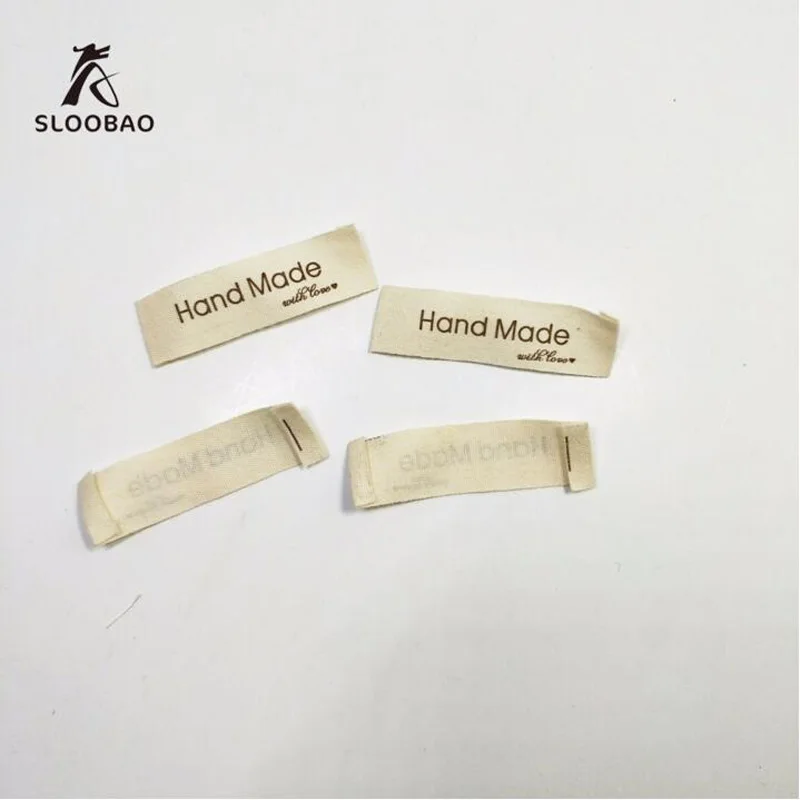 100pcs Handmade Sewing Labels With Love Tags Sew In Labels Crochet - Foto 12